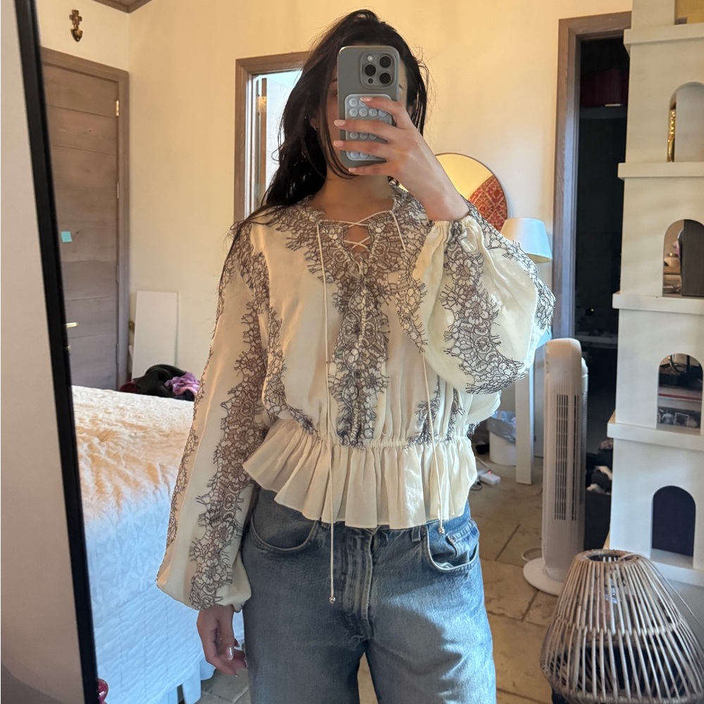 Small Acler Cream Blouse